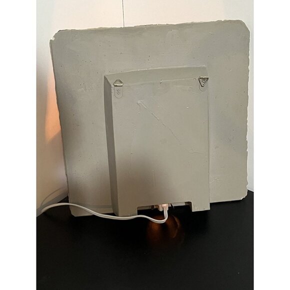 Vintage Slate Decorative Night Wall Lamp Standing Floral Butterfly Design 11” - Picture 7 of 12